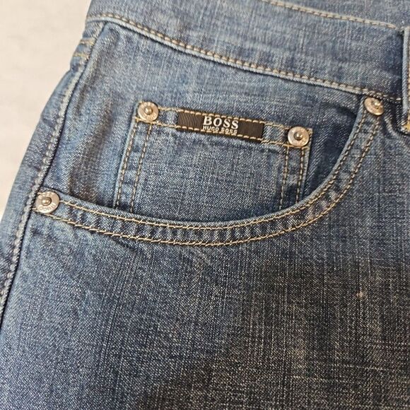 HUGO BOSS Arkansas Mens Jeans W38 L34 Blue Jeans‎ Designer - Picture 3 of 10